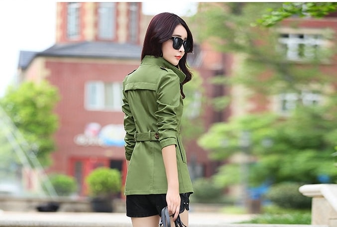 Premium Medium Coat Import JC853 Army Green