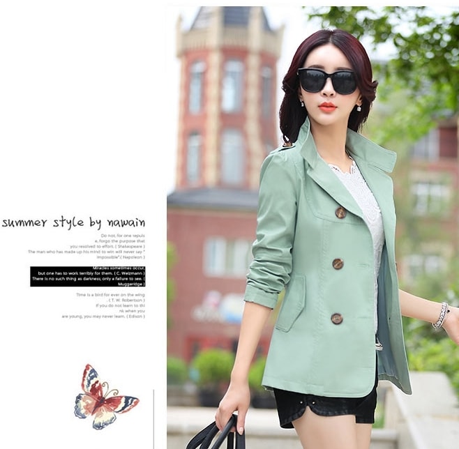 Premium Medium Coat Import JC854 Light Green