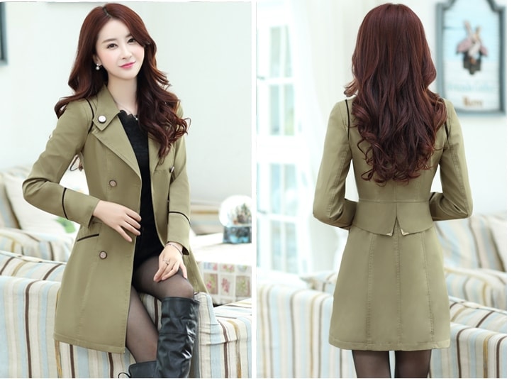 Premium Long Coat Import JC855 Army Green