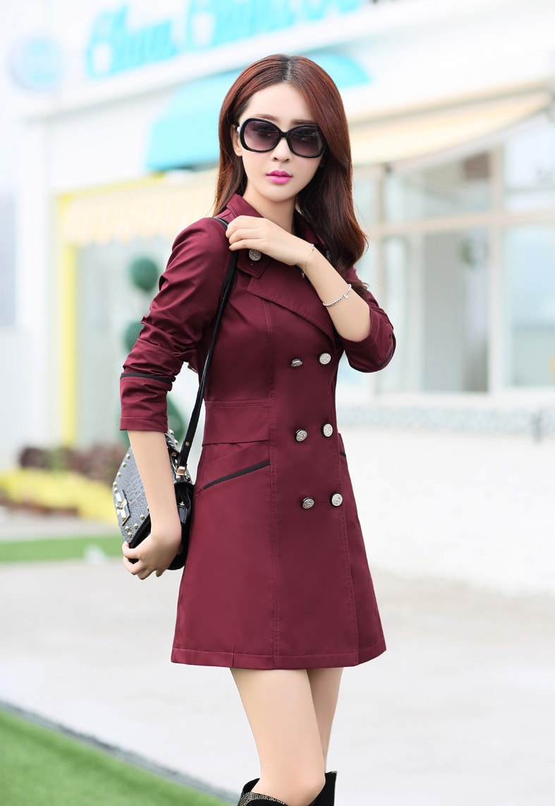 Long Coat Premium Import JC857 Claret