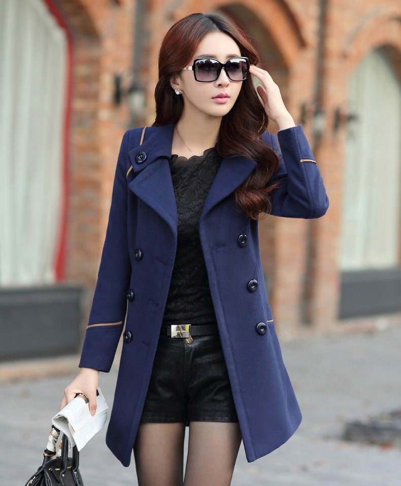 Premium Winter Coat Import JC863 Navy