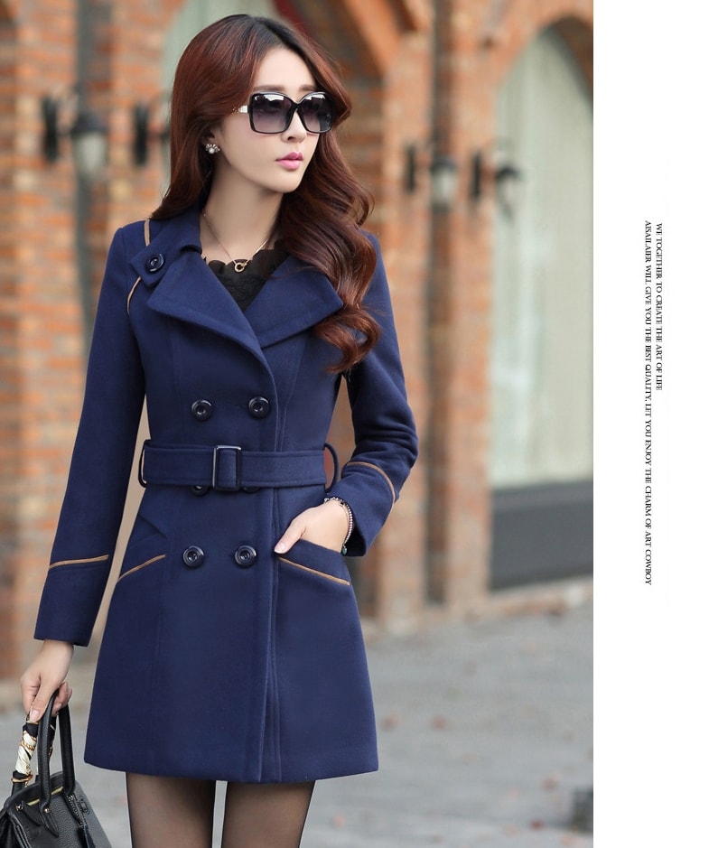 Premium Winter Coat Import JC863 Navy