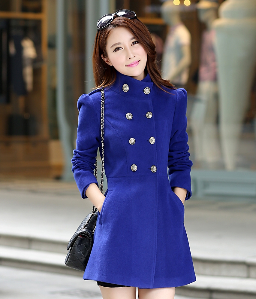 Premium Winter Coat Korea JC869 Blue