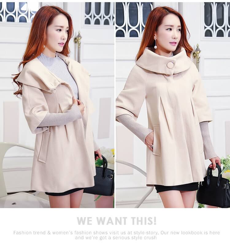 Premium Anime Winter Coat Import JC873 Beige