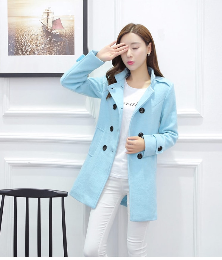 Premium Winter Coat Import JC884 Blue