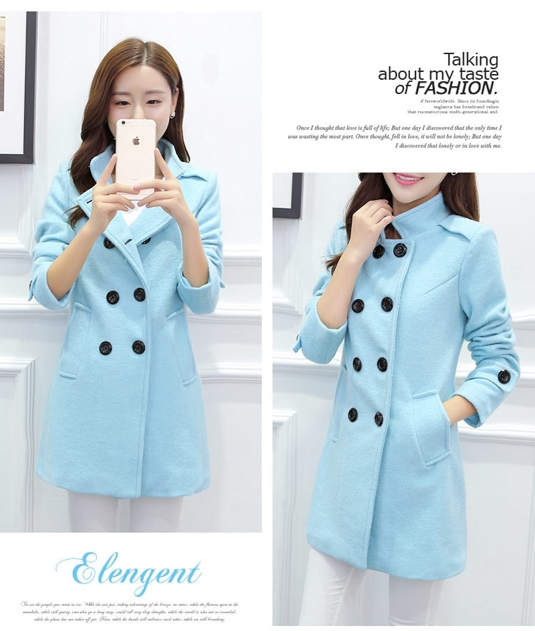 Premium Winter Coat Import JC884 Blue