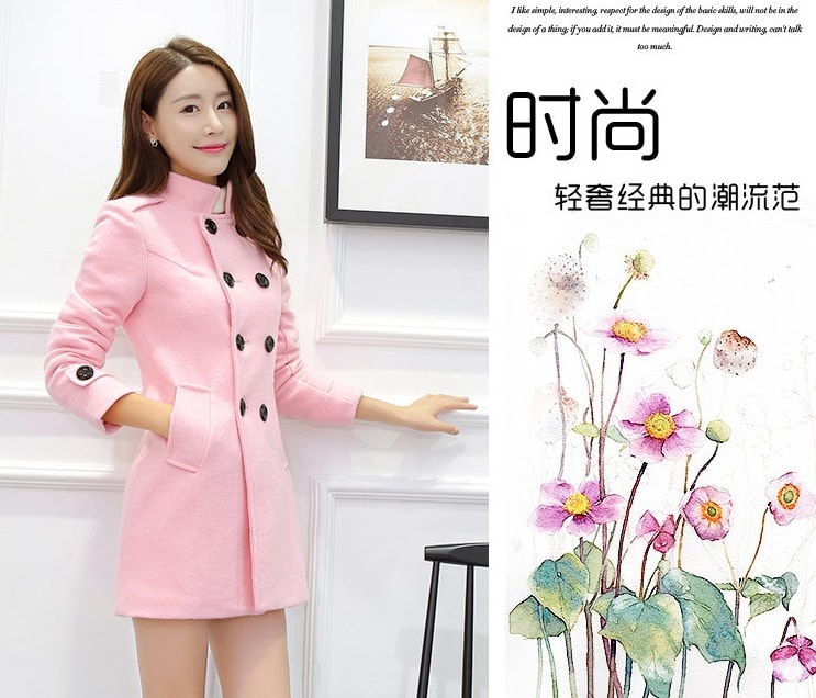 Premium Winter Coat Import JC885 Pink