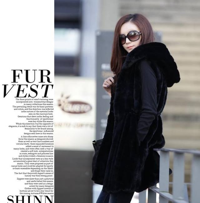 Long Winter Vest Import JC888 Black