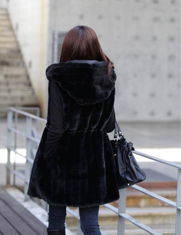 Long Winter Vest Import JC888 Black