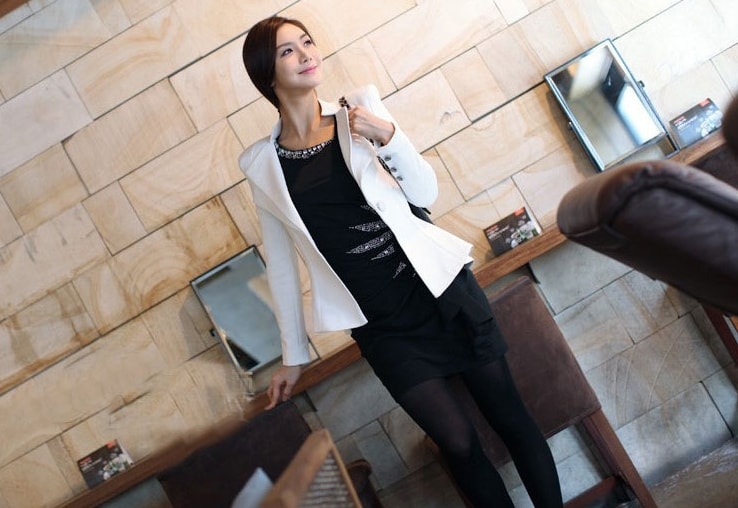 Dovetail Blazer Korea Import JC889 White