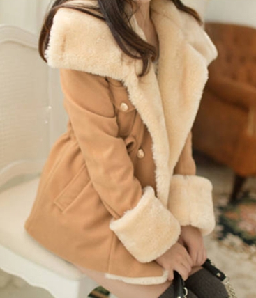 Jacket Winter Wool Import JC891 Beige