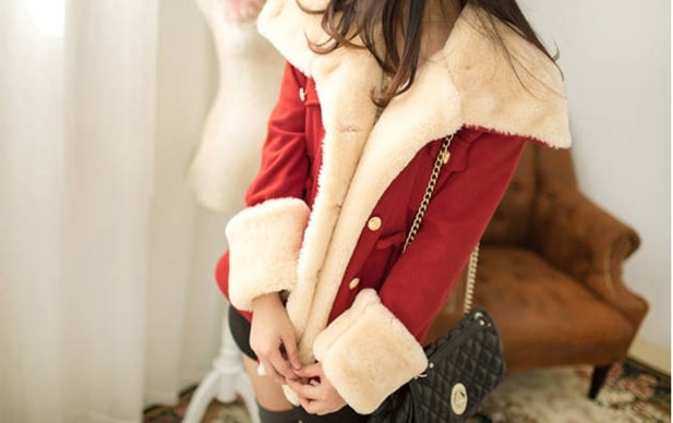 Jacket Winter Wool Import JC892 Red