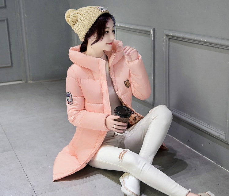 Long Coat Winter Import JC902 Light Pink