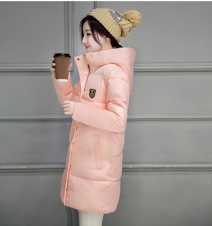 Long Coat Winter Import JC902 Light Pink