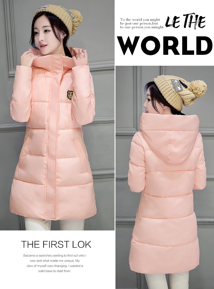 Long Coat Winter Import JC902 Light Pink