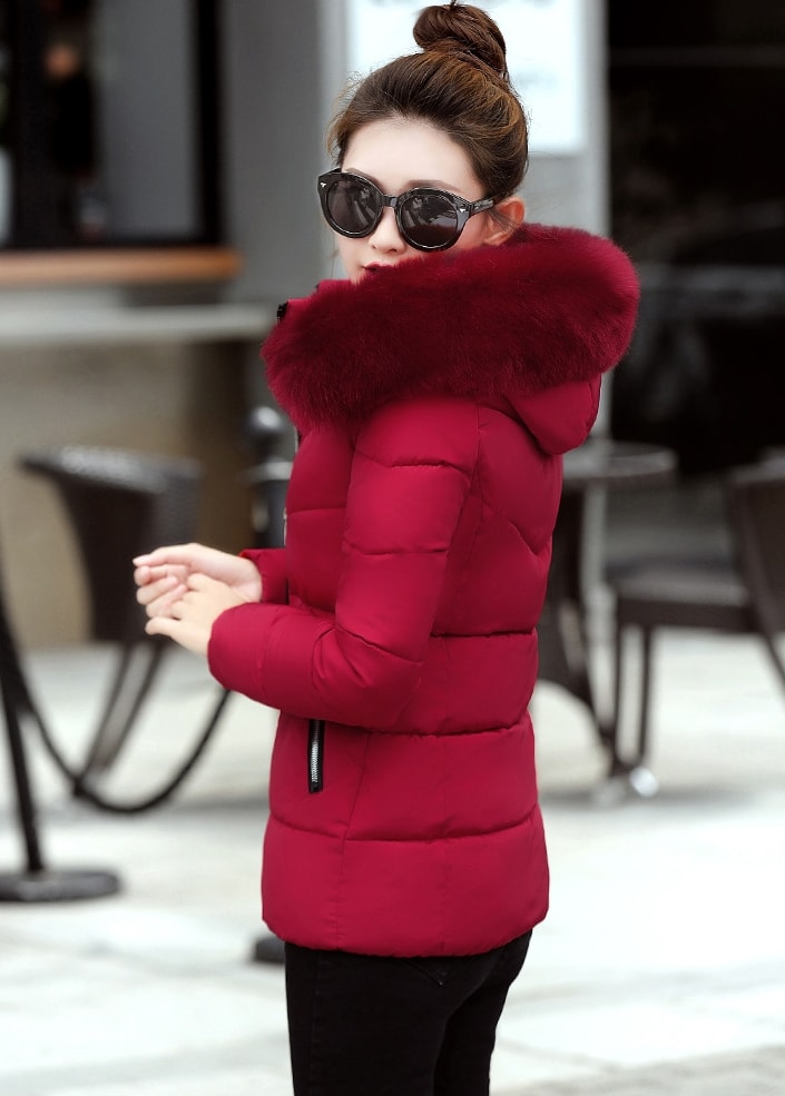 Winter Jacket Hoodie Korea Import JC908 Red