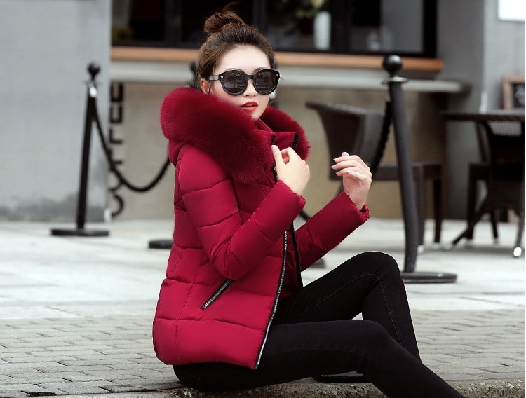 Winter Jacket Hoodie Korea Import JC908 Red