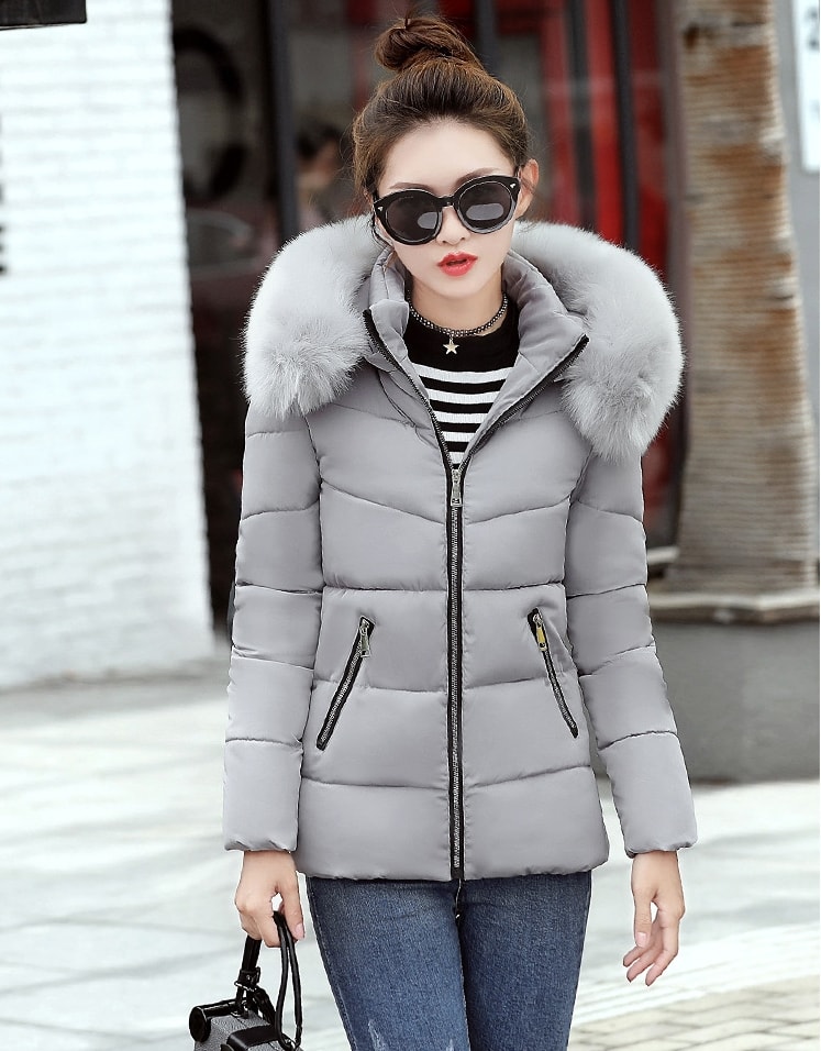 Winter Jacket Hoodie Korea Import JC909 Gray