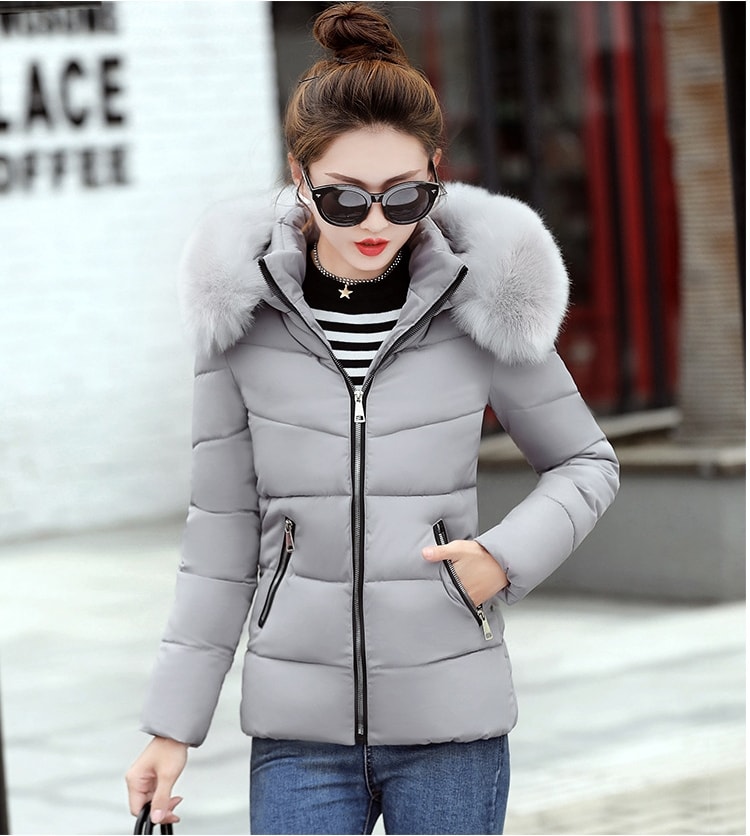 Winter Jacket Hoodie Korea Import JC909 Gray