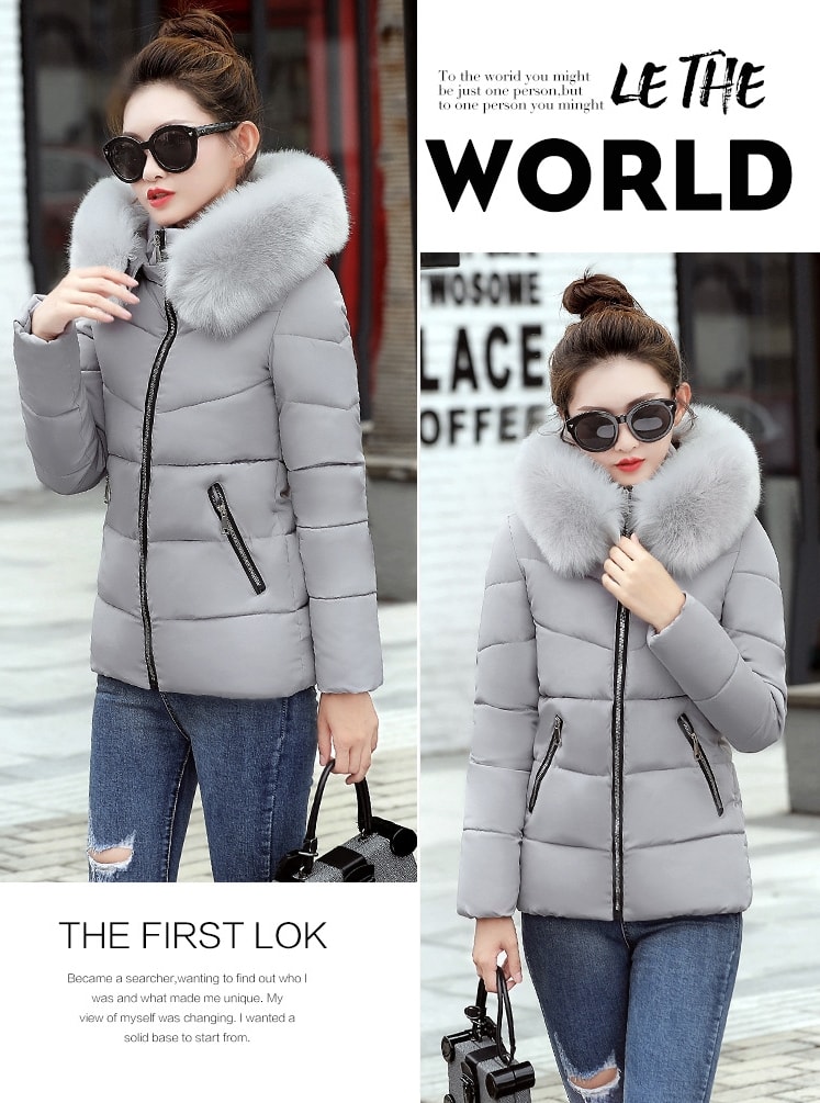 Winter Jacket Hoodie Korea Import JC909 Gray