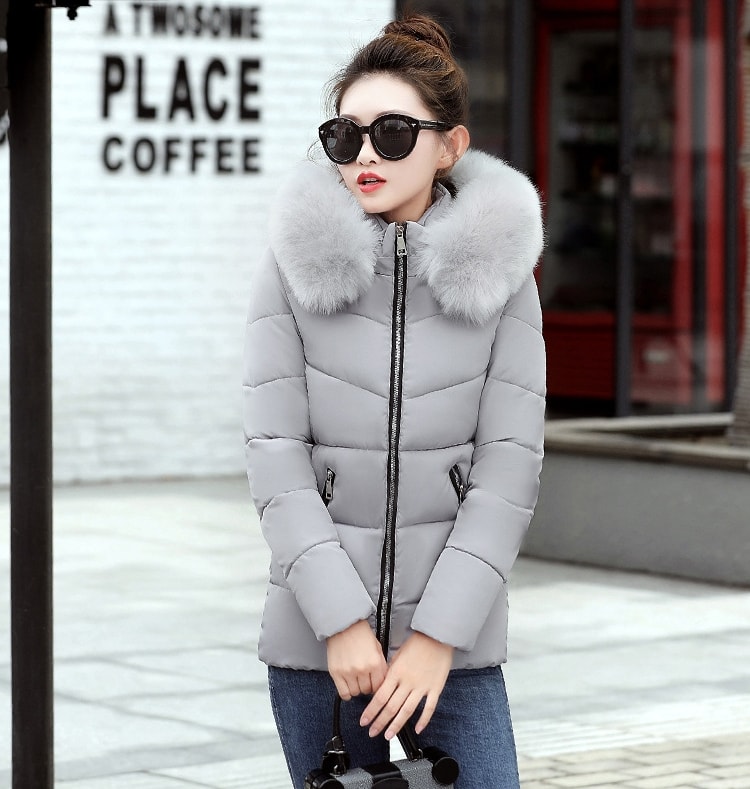 Winter Jacket Hoodie Korea Import JC909 Gray