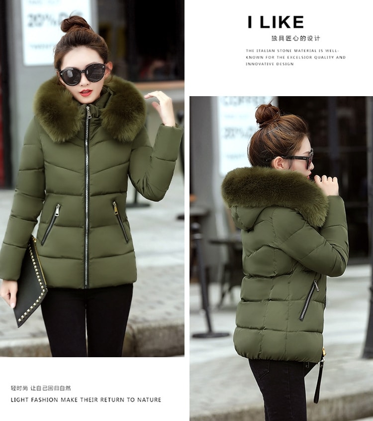 Jacket Winter Hoodie Korea JC912 Green