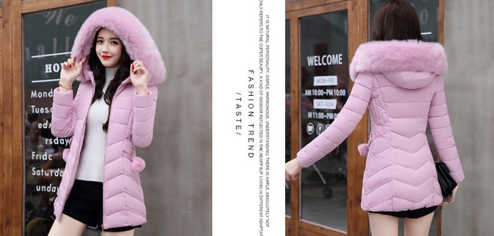 Jacket Winter Hoodie Korea Import JC913 Pink