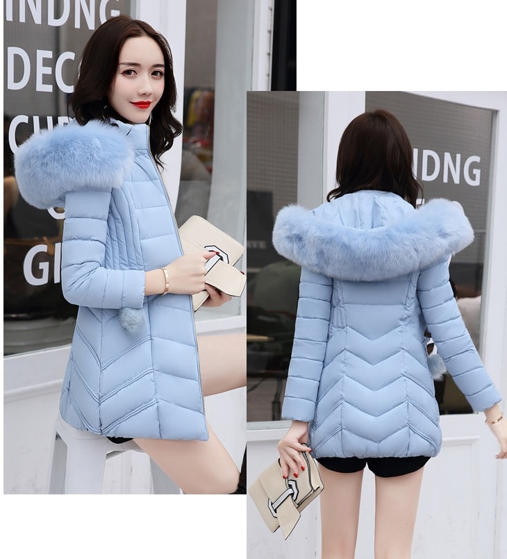 Jacket Winter Hoodie Korea Import JC915 Blue