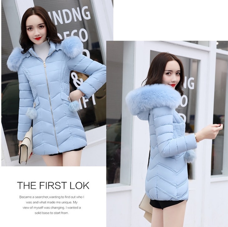 Jacket Winter Hoodie Korea Import JC915 Blue