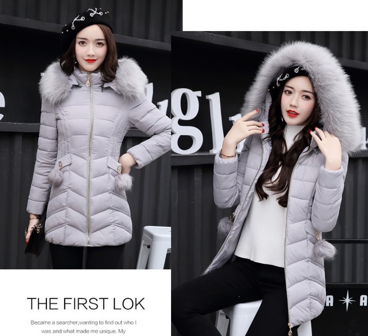 Jaket Winter Hoodie Korea Import JC916 Gray