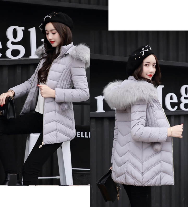 Jaket Winter Hoodie Korea Import JC916 Gray