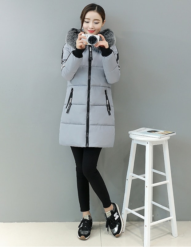 Winter Coat Korea High Quality JC923 Gray