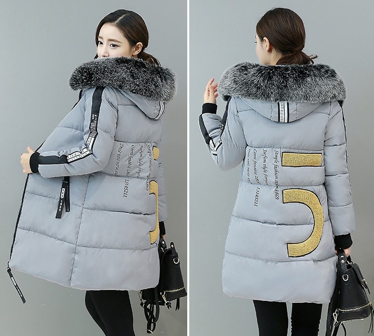 Winter Coat Korea High Quality JC923 Gray