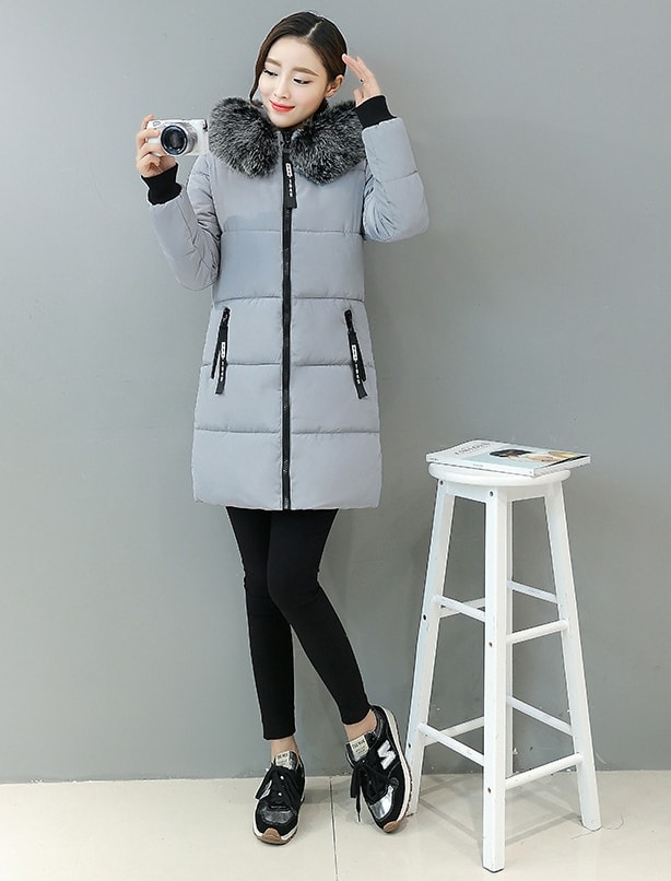 Winter Coat Korea High Quality JC923 Gray