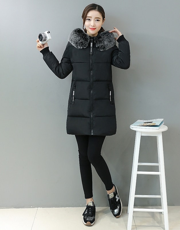 Winter Coat Korea High Quality JC924 Black