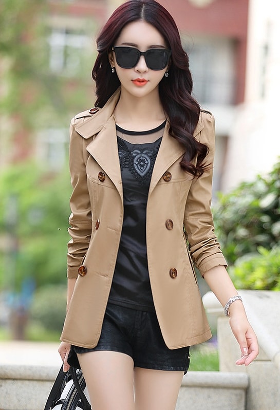 Jacket Blazer Korea High Quality JC925 Khaki