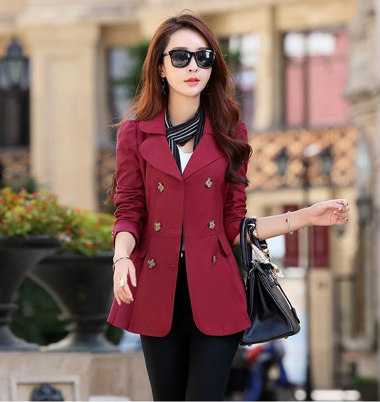 Jacket Blazer korea Import JC928 Burgundy