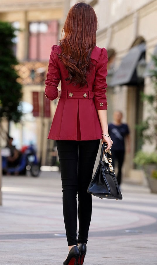 Jacket Blazer korea Import JC928 Burgundy