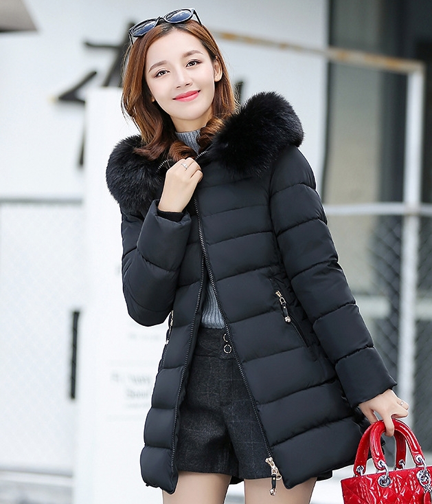 Winter Long Coat Korea Import JC934 Black