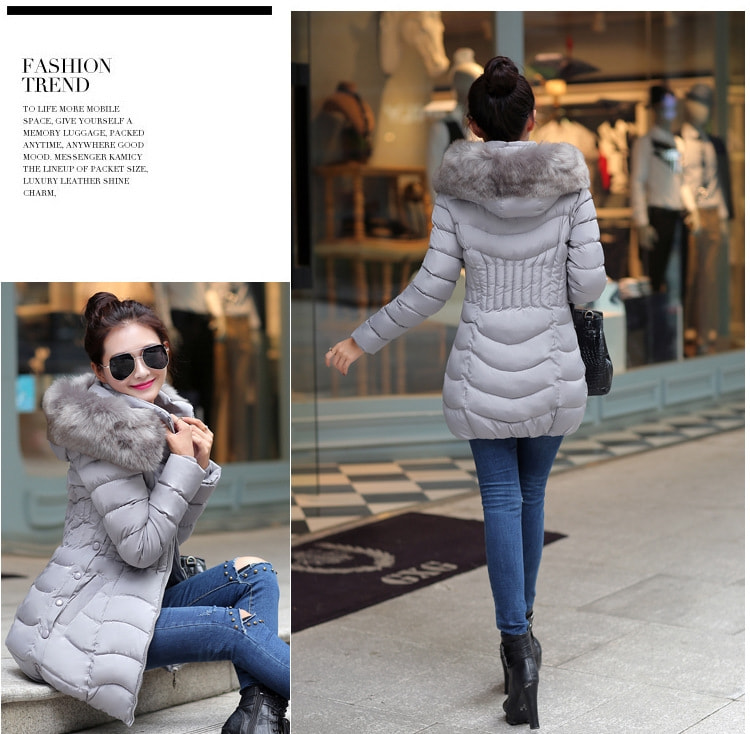 Slimfit Jacket Winter Korea JC949 Grey