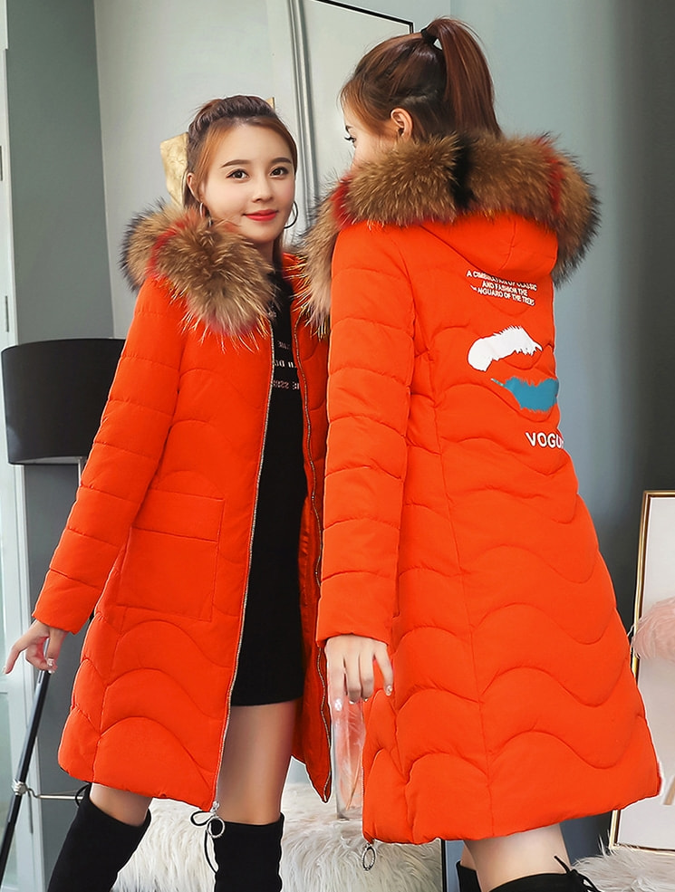 Long Coat Winter Korea Import JC960 Orange