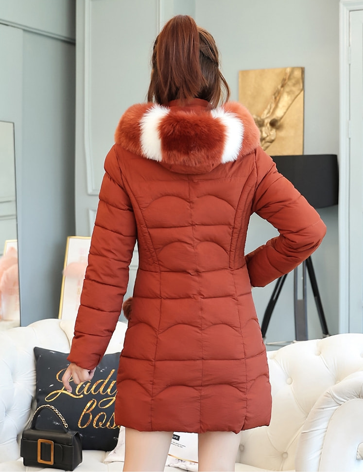 Long Jacket Winter Korea Import JC965 Caramel