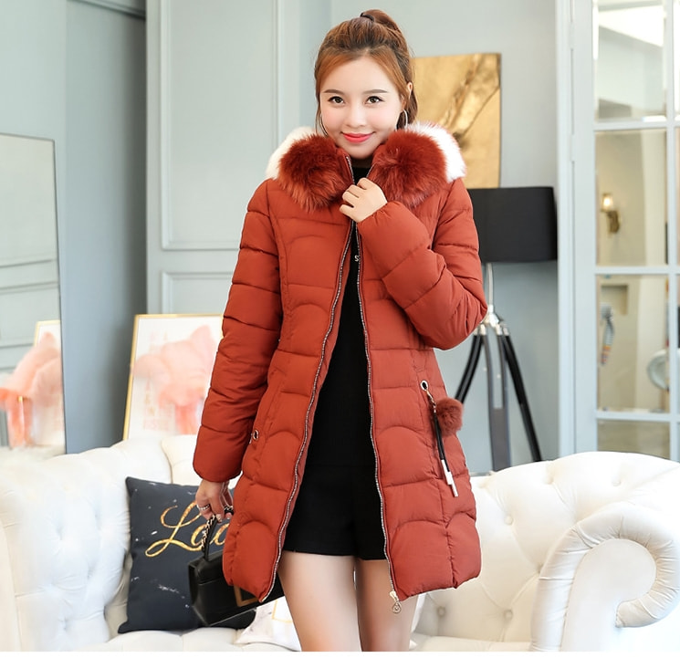 Long Jacket Winter Korea Import JC965 Caramel