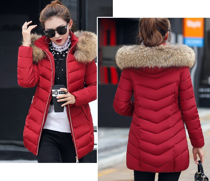 Premium Long Jacket Winter Import JC966 Maroon