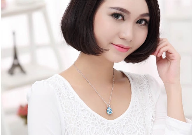 Kalung Swarovski JY58185 Purple