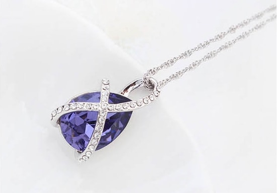 Kalung Swarovski JY58185 Purple