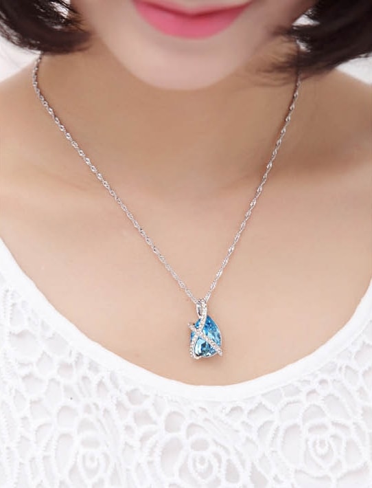 Kalung Swarovski JY58188 Blue