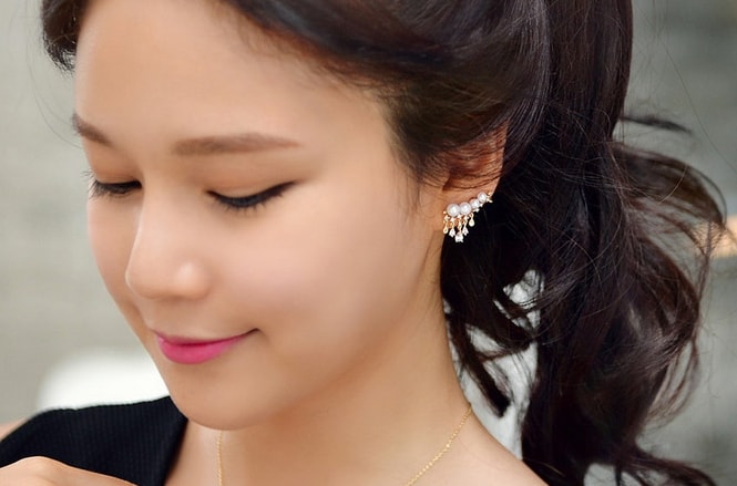 Anting Unik Korea JY58224 Pearl