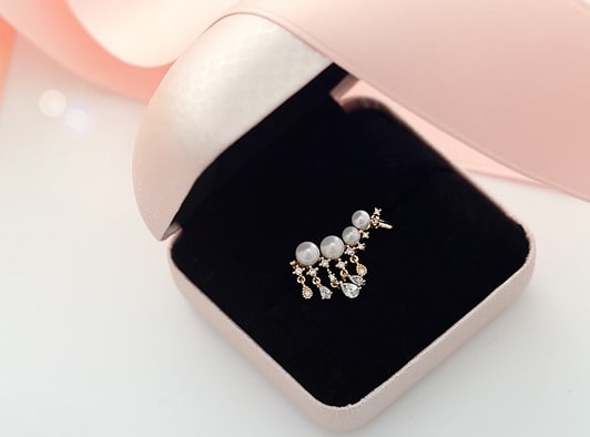 Anting Unik Korea JY58224 Pearl