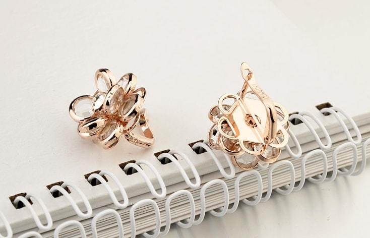 Anting Bunga Zircon JY58233 Gold